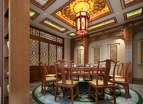 鸡西中式古典风格家居装修设计效果图